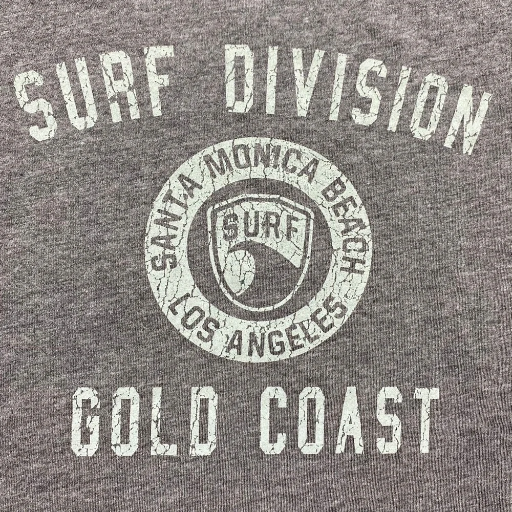 Grayson Threads Unisex Surf Division Santa Monica T-Shirt Size M (8-10)‎ Gray